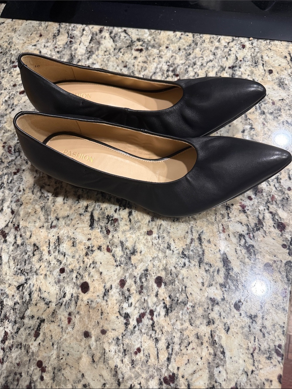 Pashion Footwear Black Pointed-Toe Heels